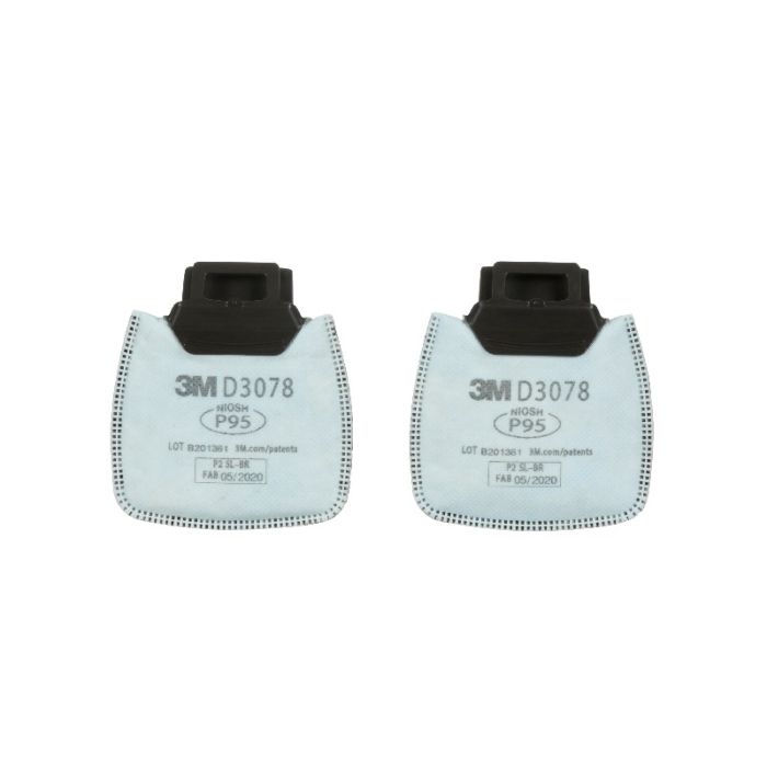 3M D3078 Secure Click Particulate Filter P95 Nuisance Level Organic Vapor/Acid Gas Relief, Case of 100