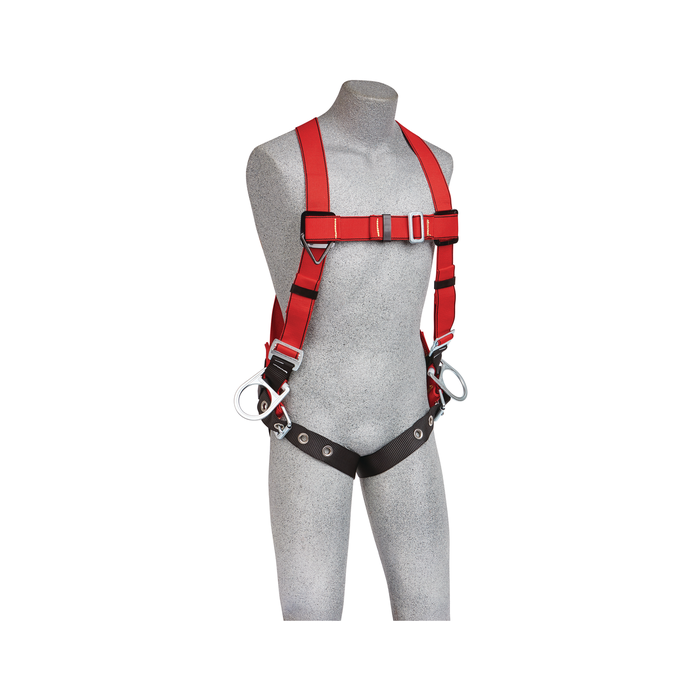 3M Protecta 1191385 PRO Vest-Style Positioning Harness for Hot Work Use, Red, Medium/Large