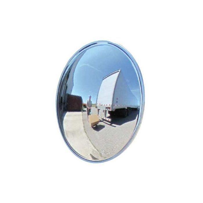 Domes and Mirrors by Se-Kure DCVO-18T-PB 18" Outdoor Convex Mirror