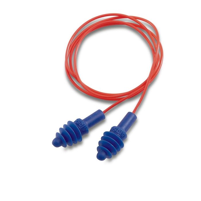 Honeywell Howard Leight DPAS-30R AirSoft Red Polycord Earplugs SNR 30, Blue, One Size, Case of 1000