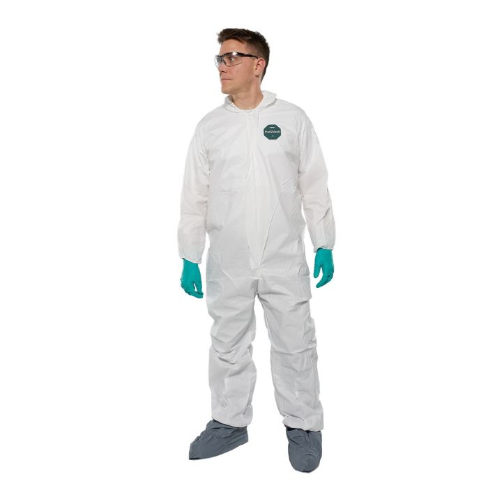 DuPont ProShield 50 NB122S Tyvek Material Hooded Coverall White Color 4X Size - 1/EA