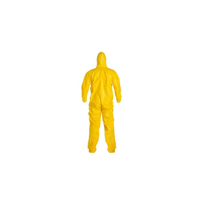 DuPont Tychem 2000 QC122SYLL Standard Fit Hooded Coverall, Yellow, Case of 12