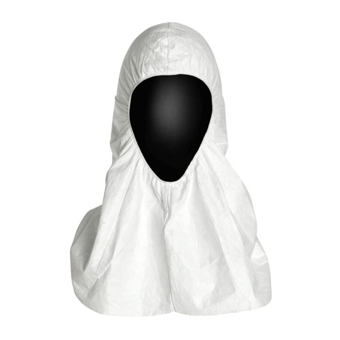 DuPont Tyvek 400 TY657SWH0001 Shoulder Length Hood, White, One Size, Case of 100