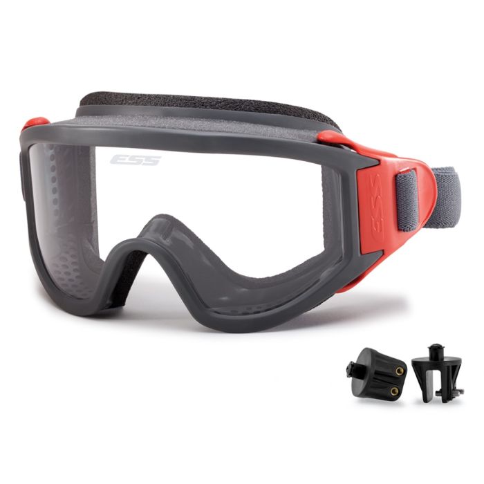 ESS 740-0287 X-TRICATOR Goggle, Black/Red, Universal Size, 1 Each