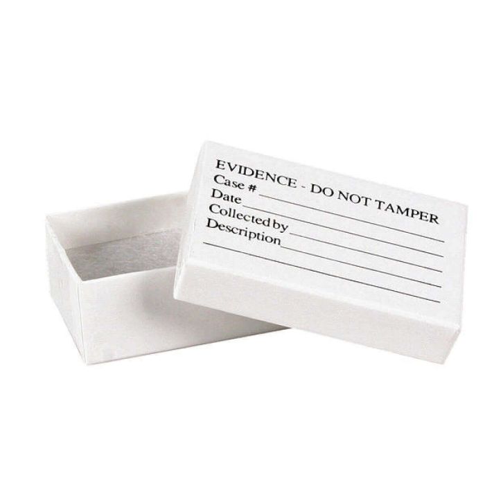 Small Printed Evidence Box