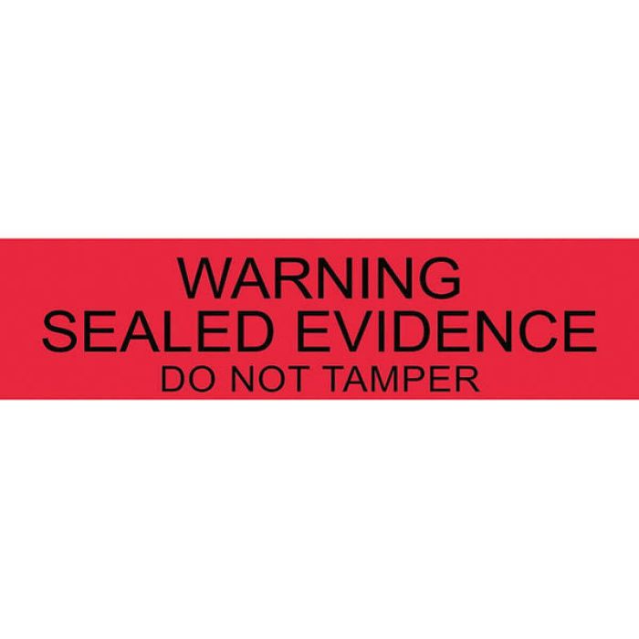 Lightning Powder Warning-Sealed Evidence Labels