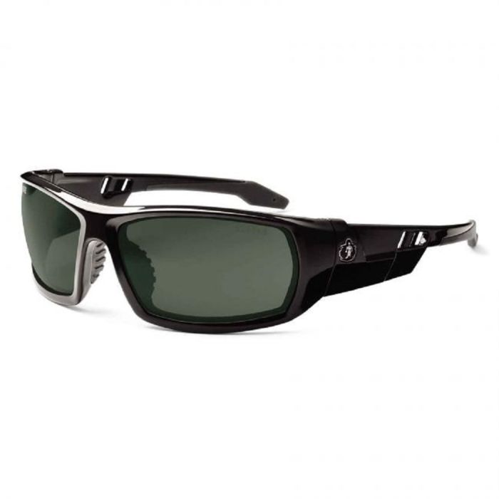 Ergodyne Skullerz ODIN-PZ Polarized Safety Glasses, Black Frame, Polarized G15 Lens, 1 Each