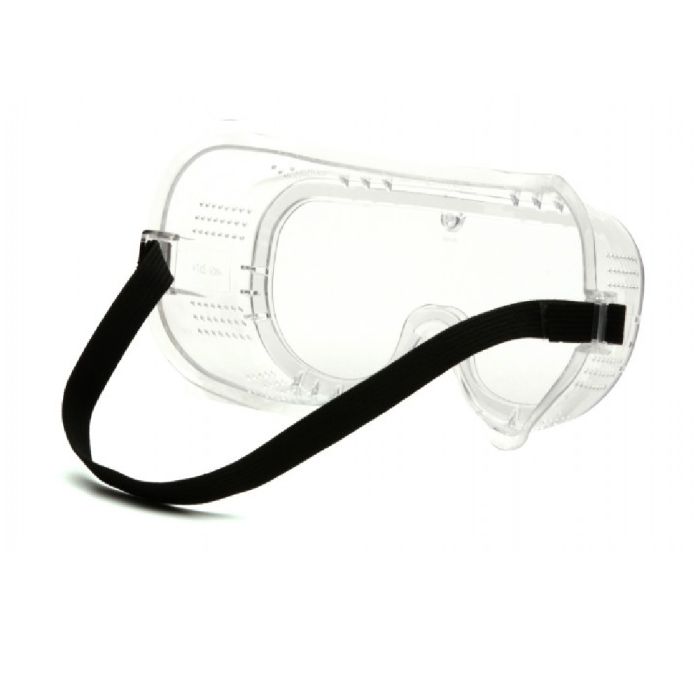 Pyramex G201 Perforated Goggle, Clear Frame, Clear Lens, One Size, Box of 12
