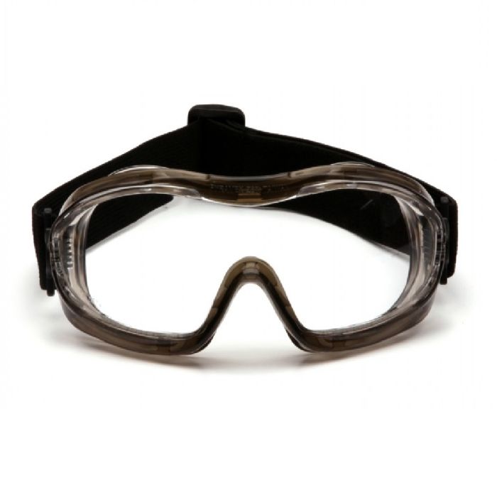 Pyramex G704 Series G704T Low Profile Goggle, Gray Frame, Clear Anti-Fog Lens, One Size, Box of 12