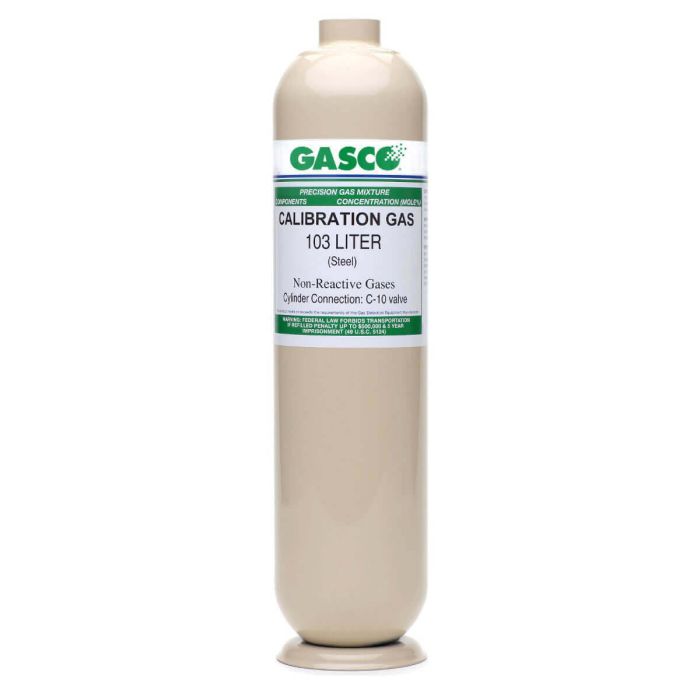 GASCO 103 Liter Methane 50% LEL Calibration Gas, 2.5% vol., Air