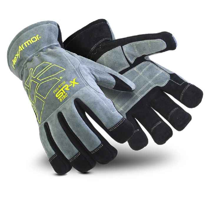 HexArmor 8180 FireArmor SR-X Structural Fire Glove, Gray Color, 4X-Large Size