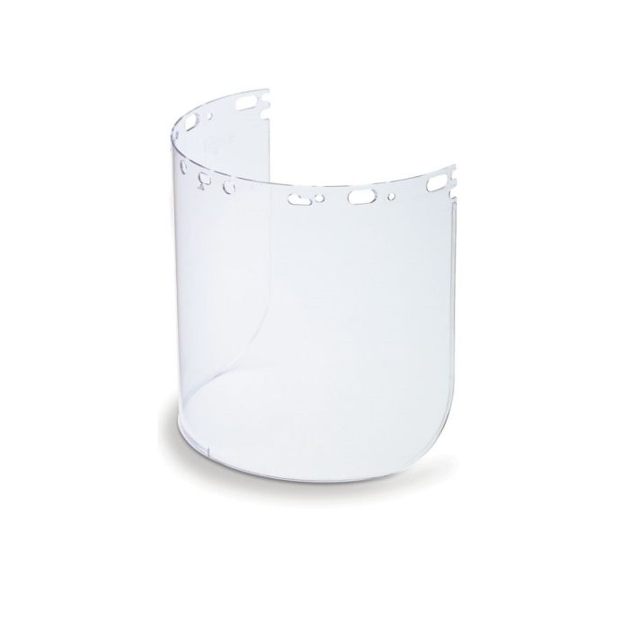 Honeywell Protecto-Shield 11390047 8 1/2" X 15" X .07" Polycarbonate Replacement Visor - Molded, Clear, One Size, Case of 20
