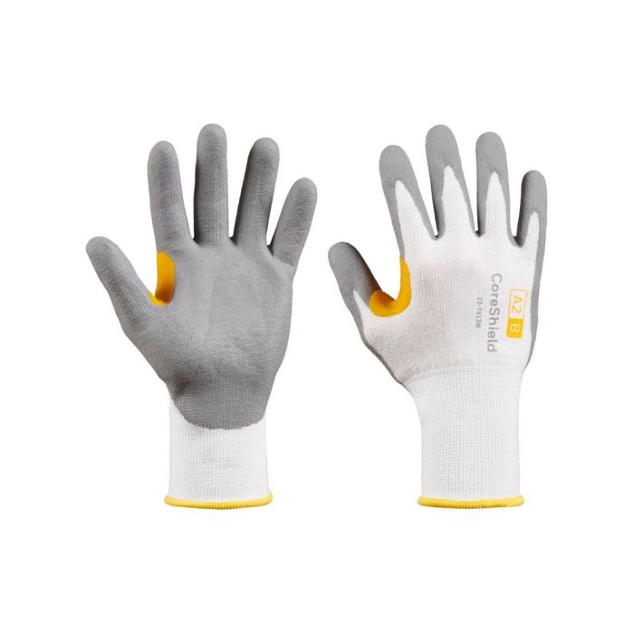 Honeywell CoreShield 22-7513W Microfoam Nitrile Coating Gloves, Pack of 10 Pairs