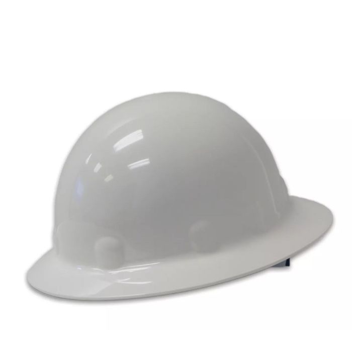 Honeywell Fibre Metal E1RW01A000 SuperEight Thermoplastic Full Brim Hard Hat With 8 Point Ratchet Suspension, White, One Size, 1 Each