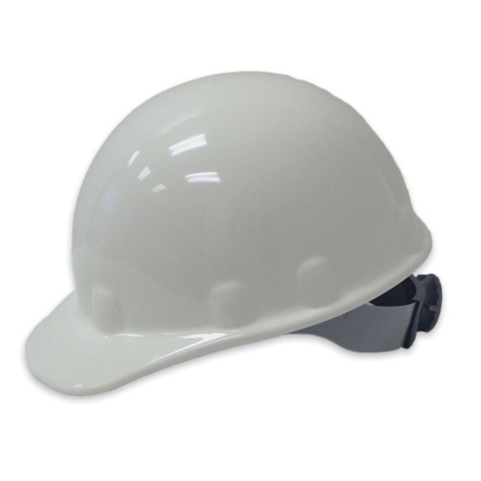 Honeywell Fibre-Metal E-2 Cap E2RW01A000 Ratchet Cap Style Hard Hat, White, One Size, 1 Each