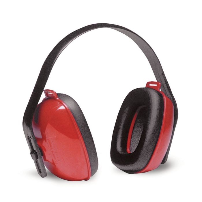 Honeywell QM24Plus Multiple-Position Earmuff, Red, One Size, Case of 20