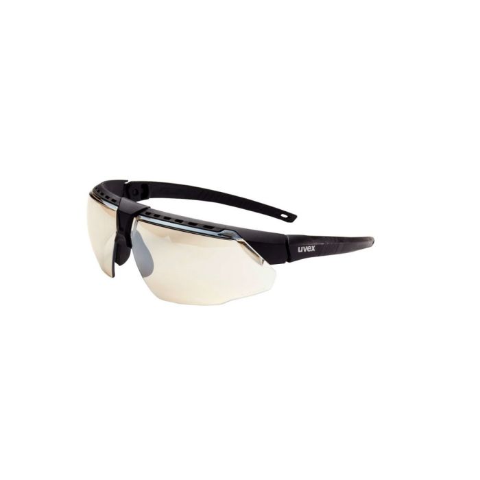 Honeywell Uvex Avatar S2854 Safety Glasses, Black/Black Frame, Ref 50 Lens, Anti-Scratch Hardcoat Coating, 1 Pair