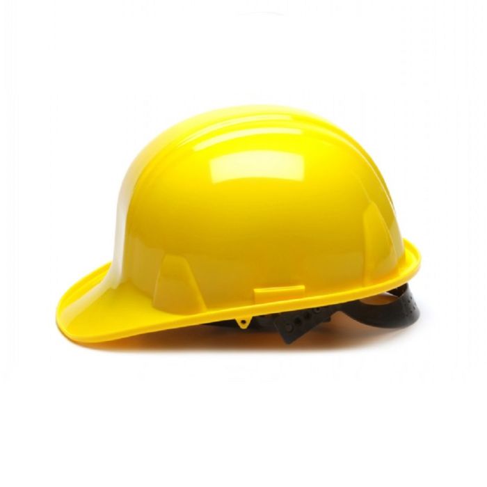 Pyramex SL Series HP14030 Cap Style Hard Hat, 4 Point Snap Lock Suspension, Yellow, One Size, Box of 16