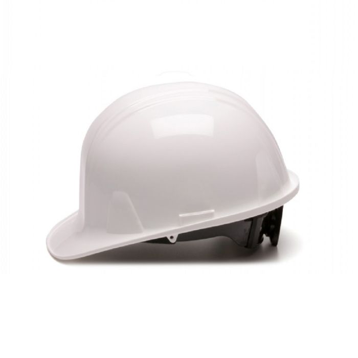 Pyramex SL Series HP14110 Cap Style Hard Hat, 4 Point Ratchet Suspension, White, One Size, Box of 16