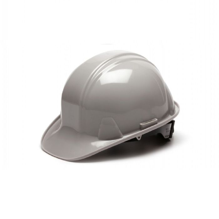 Pyramex SL Series HP14112 Cap Style Hard Hat, 4 Point Ratchet Suspension, Gray, One Size, Box of 16