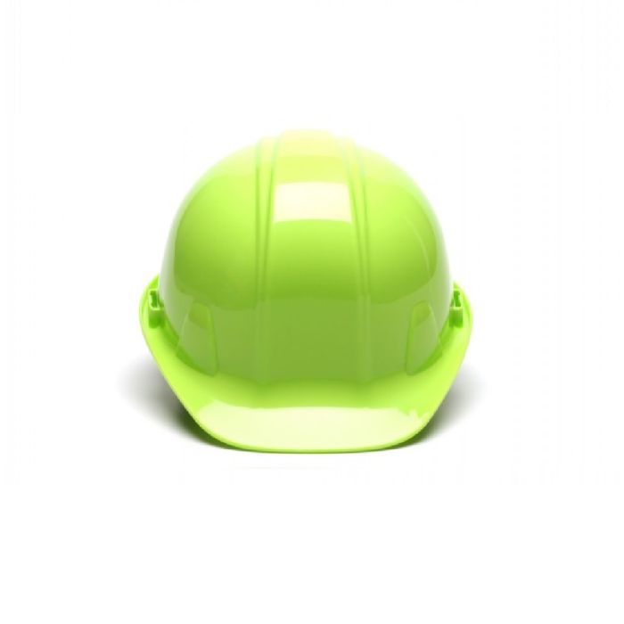 Pyramex SL Series HP14131 Cap Style Hard Hat, 4 Point Ratchet Suspension, Hi Vis Lime, One Size, Box of 16