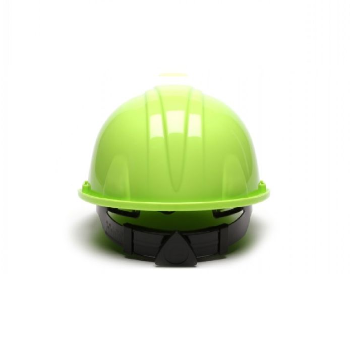 Pyramex SL Series HP14131 Cap Style Hard Hat, 4 Point Ratchet Suspension, Hi Vis Lime, One Size, Box of 16