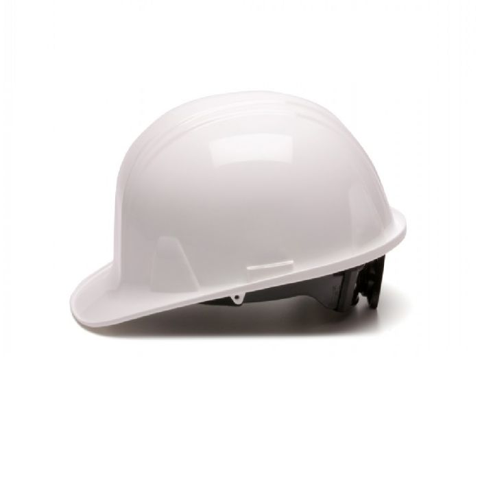 Pyramex SL Series HP16110 Cap Style Hard Hat, 6 Point Ratchet Suspension, White, One Size, Box of 16