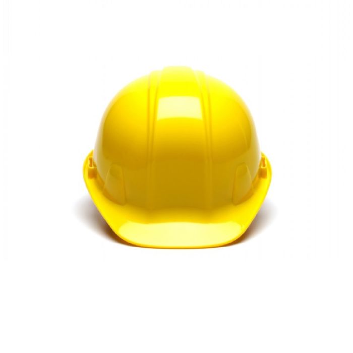 Pyramex SL Series HP16130 Cap Style Hard Hat, 6 Point Ratchet Suspension, Yellow, One Size, Box of 16