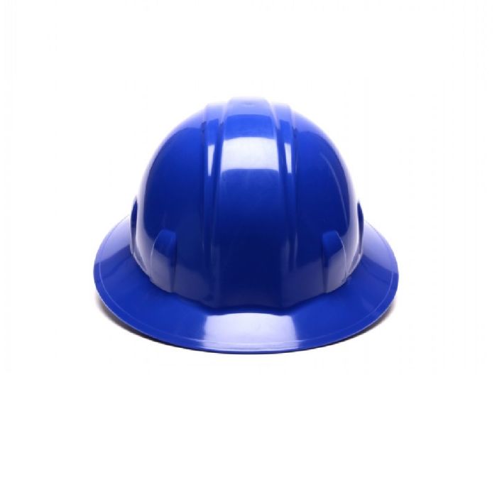 Pyramex SL Series HP24160 Full Brim Hard Hat, 4 Point Ratchet Suspension, Blue, One Size, Box of 12