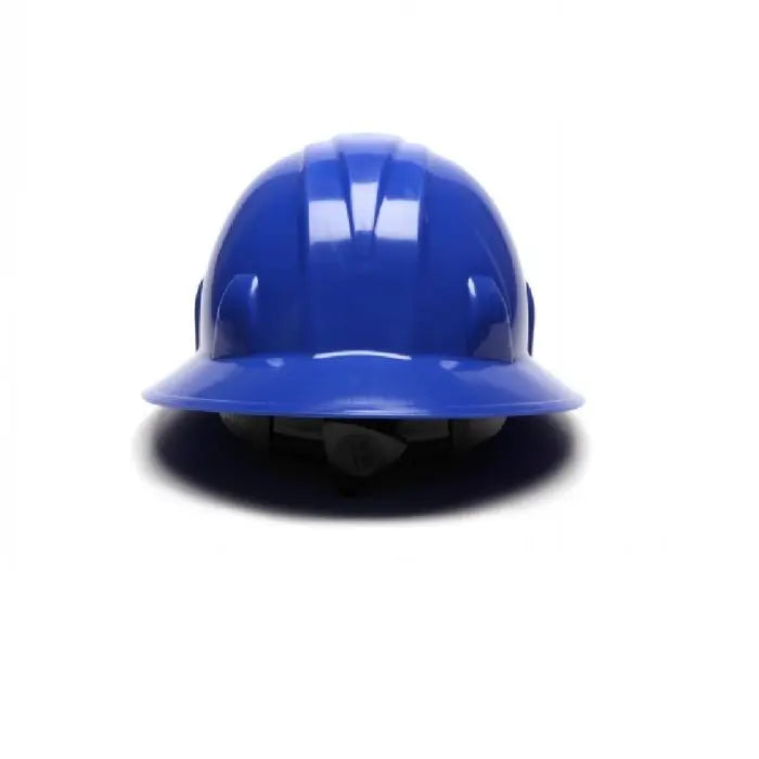 Pyramex SL Series HP24160 Full Brim Hard Hat, 4 Point Ratchet Suspension, Blue, One Size, Box of 12