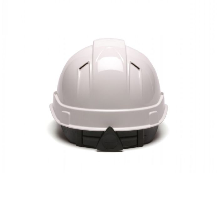 Pyramex Ridgeline HP44110V Cap Style Hard Hat, 4-Point Vented Ratchet, White, One Size, Box of 16