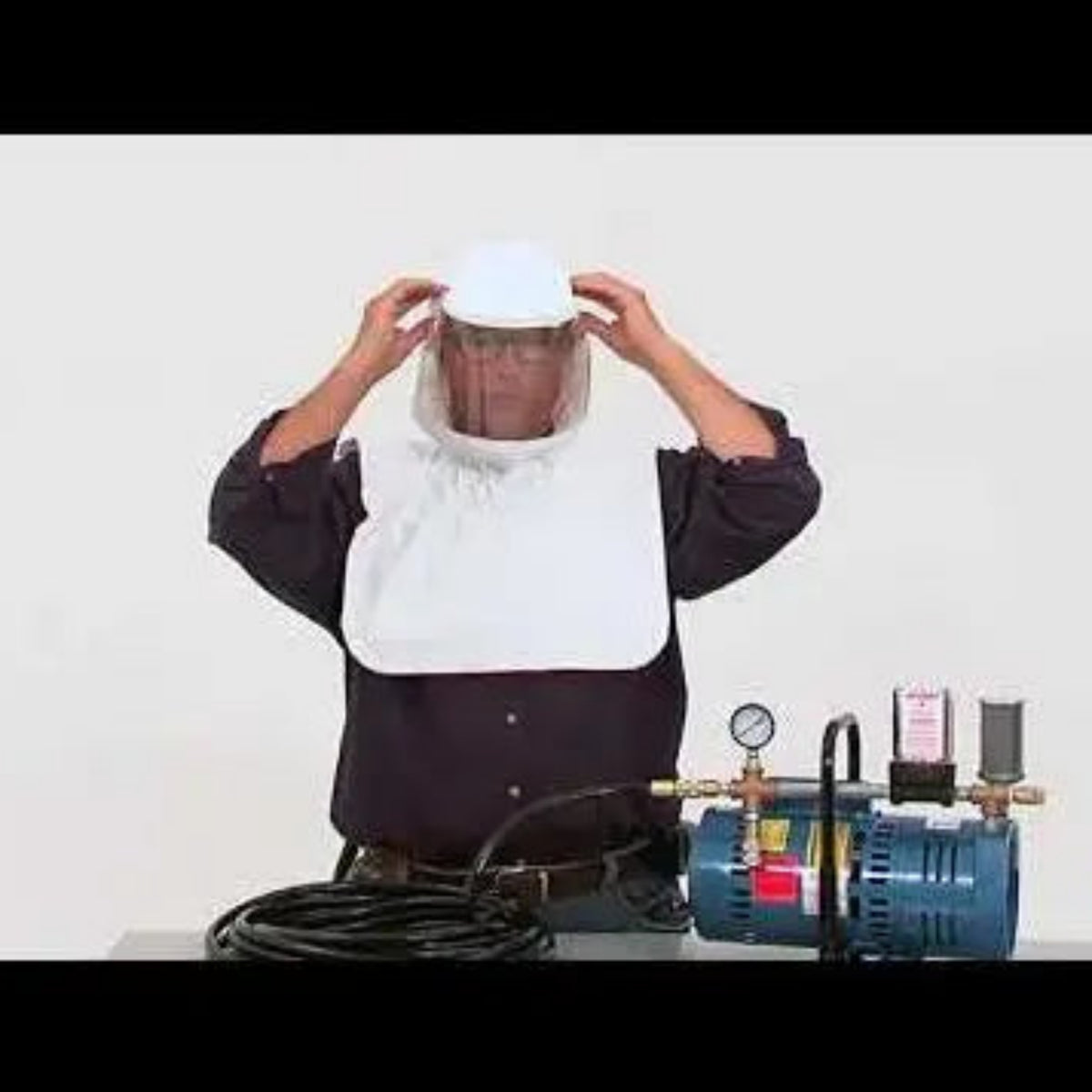 Allegro Safety 9200-03 Full Mask Supplied Air Respirator System-Three Man