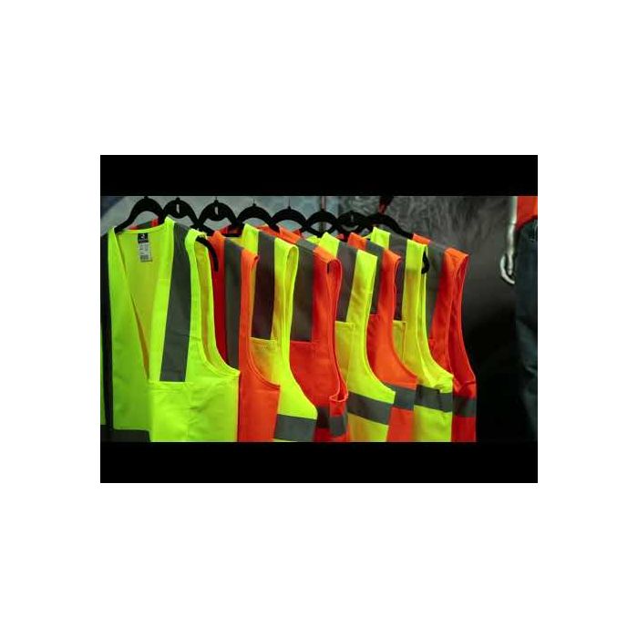 Radians SV2ZGS Economy Type R Class 2 Solid Material Safety Vest with Zipper, Hi-Vis Yellow, X-Large, 1 Each