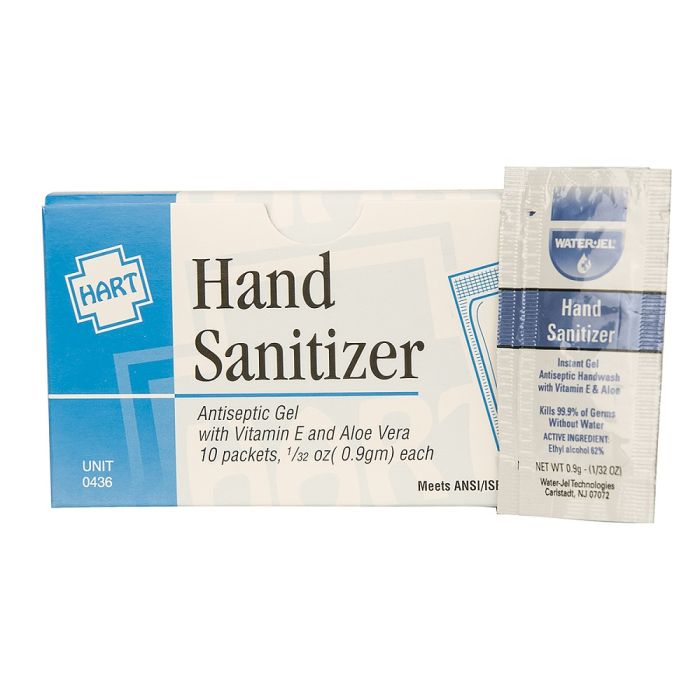 Hart Health 0436 Hand Sanitizer, 0.9 gram, 10 per Unit