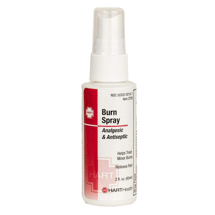 Hart Health 2729 Burn Spray with Lidocaine, 2 oz Pump Bottle, 1 Bottle
