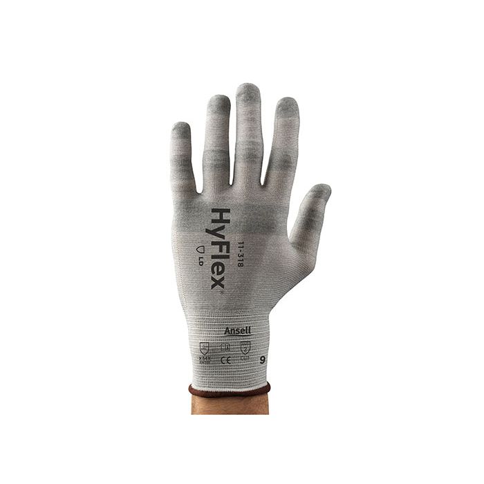 Ansell HyFlex Gloves Nylon Material White Color - 144 / Case