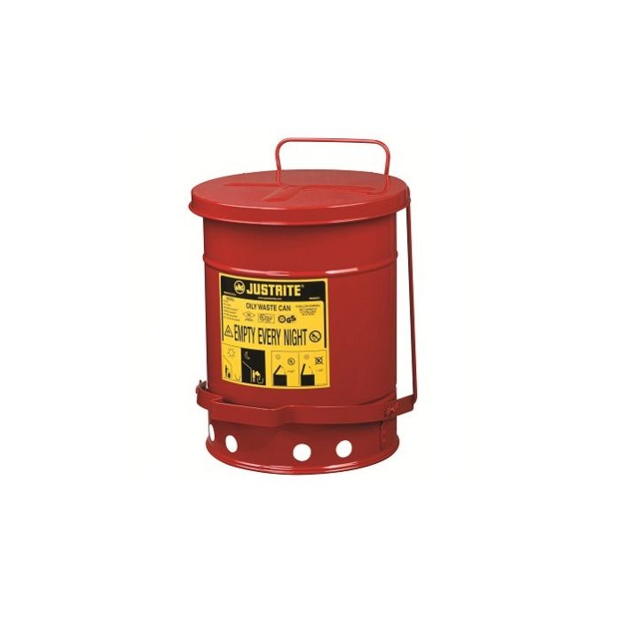 Red Oily Waste Can - 6 Gallon