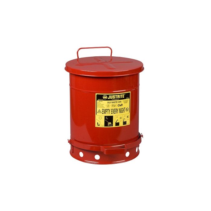 Red Oily Waste Can - 10 Gallon