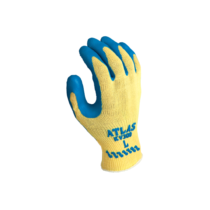 Showa Atlas KV300 Natural Rubber Palm Coating Gloves - 12 Pairs / Box