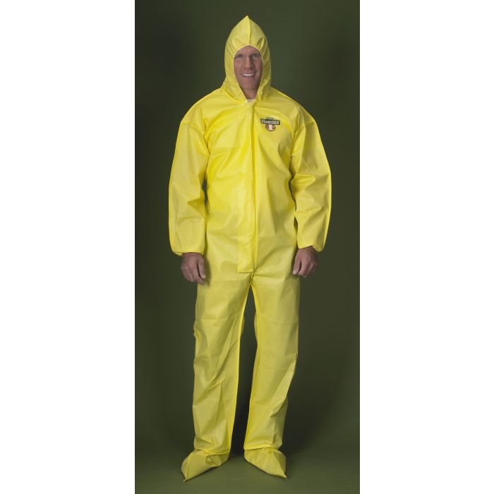 Lakeland Chem Max 1 Coverall Serged Seam Attached Hood & Boots 25/Case