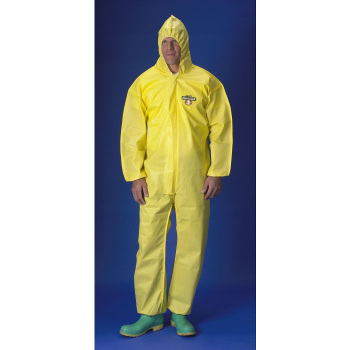Lakeland C1S428Y ChemMax 1 Coverall Serged Seam Attached Hood & Elastic (Case of 25)