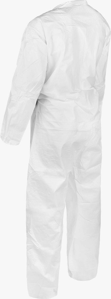 Lakeland MicroMax NS MNSA412 ANSI Pattern Disposable Coveralls with Open Wrists and Ankles, Serged Seam, Zipper Closure, White, Case of 25