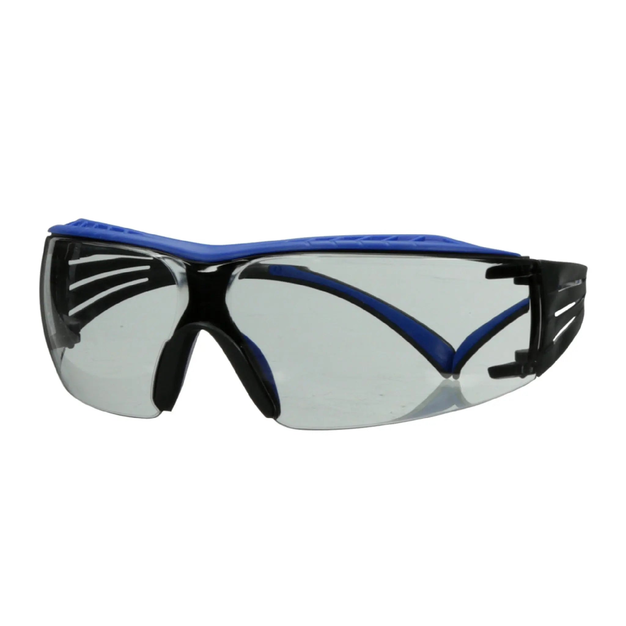 3M SecureFit 400 Series Safety Glasses SF407XSGAF-BLU, BLU/GRY, I/O GRY Scotchgard Anti-Fog/Anti-Scratch Lens, 20 ea/Case 