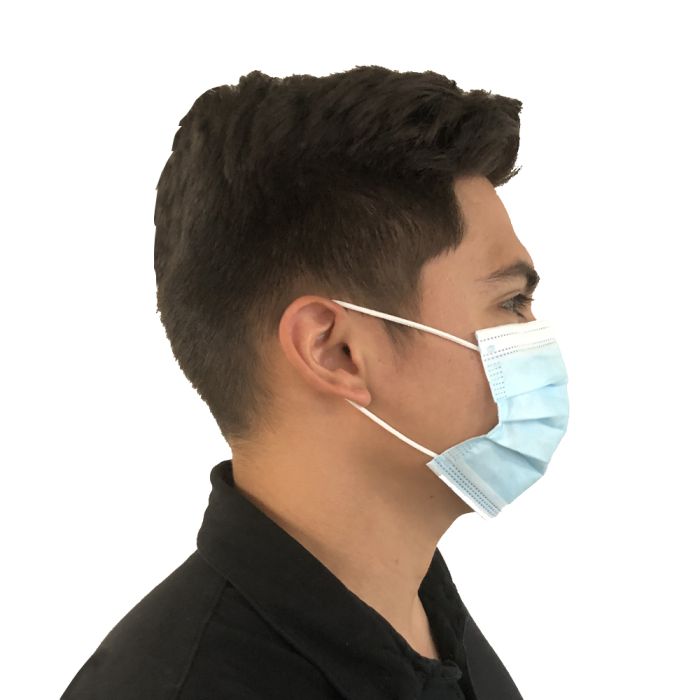 DMS 91019P3 Level 1 Procedure Mask, Blue, Box of 50