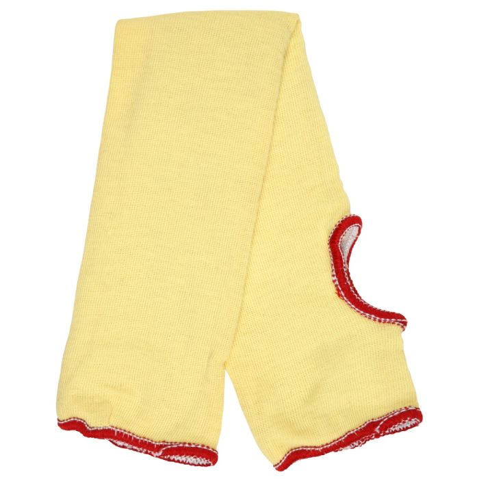 MCR Safety Cut Pro 9378KCT Cut Resistant Sleeves with Thumb Slot, Yellow, One Size, Box of 10