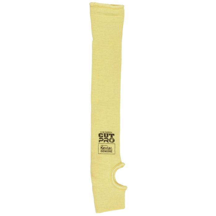 MCR Safety Cut Pro 9378TE Double Ply DuPont Kevlar Cut Resistant Sleeves, Yellow, One Size, Box of 10