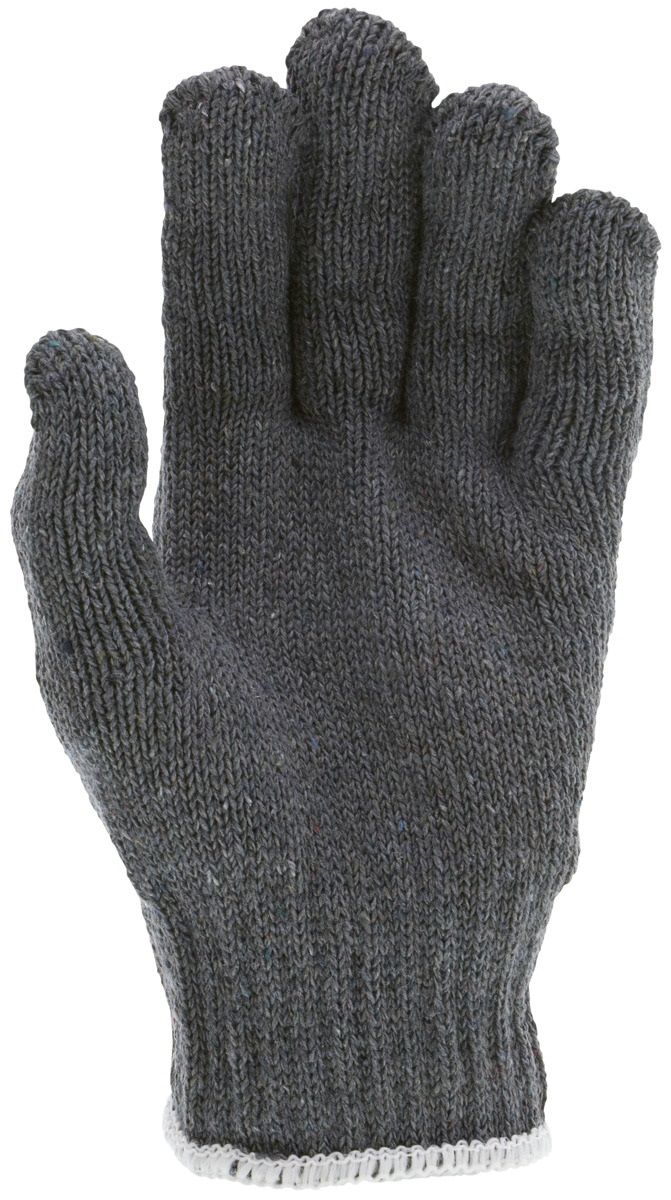 MCR Safety 9507 7 Gauge Heavy Weight String Knit Work Gloves, Gray, Box of 12 Pairs