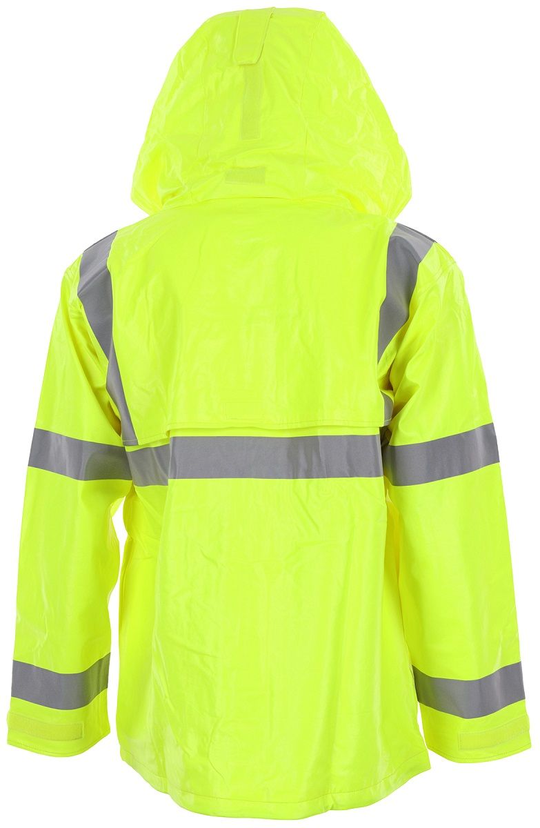MCR Safety Big Jake 2 BJ238JH ANSI Class 3, Flame Resistant Rain Jacket, Fluorescent Lime, 1 Each