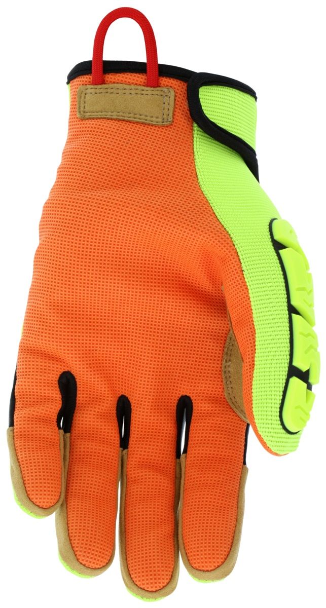 MCR Safety Predator PD4900 Cut Resistant Mechanics Work Gloves, Hi-Vis Lime, 1 Pair Each