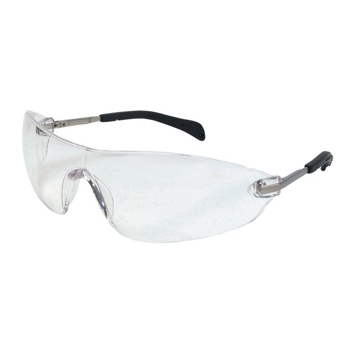 MCR Safety S2210 Smaller Lens Design, Frameless Safety Glasses, Chrome Metal, One Size, Box of 12
